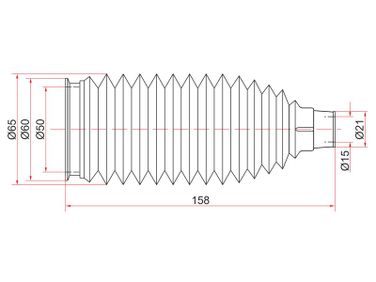 SAT ST-45535-26060 Пыльник рулевой рейки - 1
