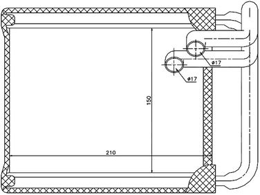 SAT ST-HN30-395-0 Радиатор отопителя - 1