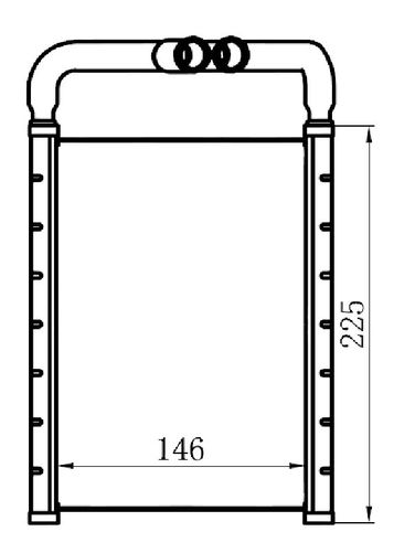 SAT ST-HY06-395-0 Радиатор отопителя - 1