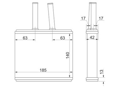 SAT ST-MZ50-395-0 Радиатор отопителя - 2