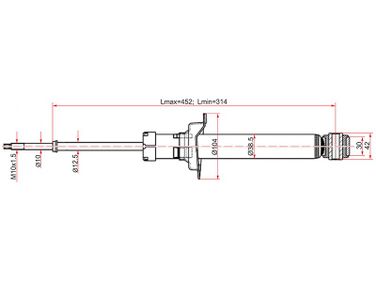 SAT ST-56210-31U00 Стойка амортизационная - 1
