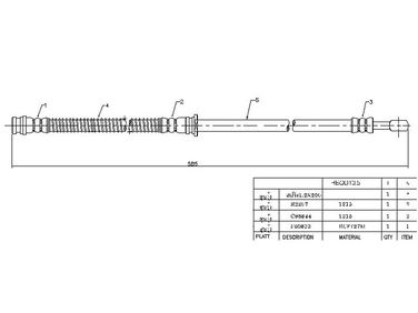 SAT ST-MR334054 Шланг тормозной - 2