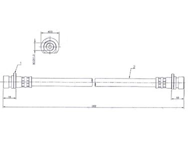 SAT ST-01466-S07-000 Шланг тормозной - 1