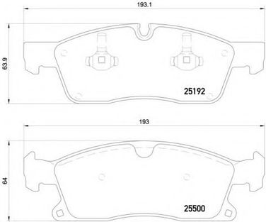Brembo P 50 108 Колодки тормозные дисковые | перед | - 1