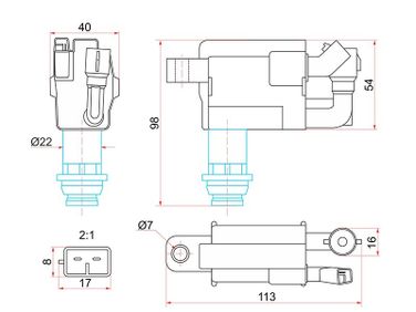 SAT ST-90919-02216 Катушка зажигания - 1