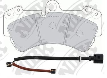 NIBK PN0346W Колодки тормозные дисковые | перед | - 2
