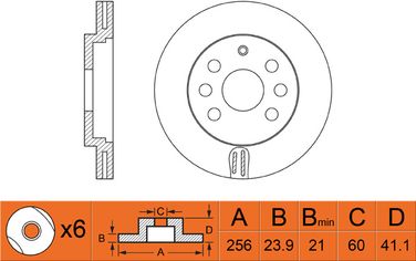 NIBK RN1110 / rn1110v Диск тормозной | перед | - 1