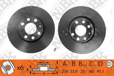 NIBK RN1110 / rn1110v Диск тормозной | перед | - 2
