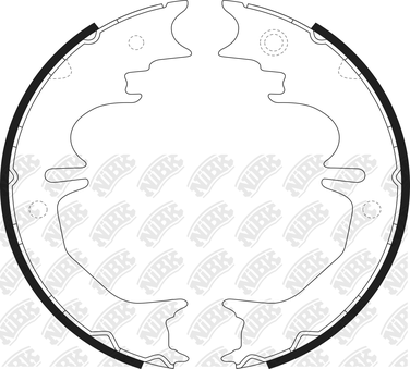 NIBK FN0642 Колодки тормозные барабанные | зад | - 1