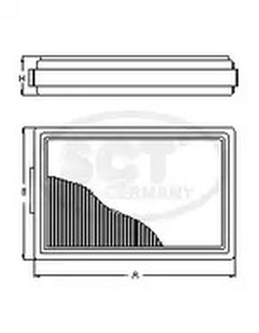 SCT Germany SB 2310 Фильтр воздушный - 3