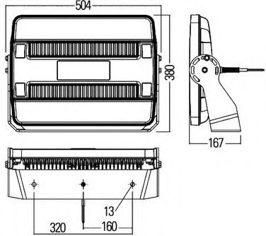Hella 1GJ 011 872-011 Фара рабочего освещения - 3