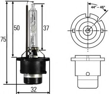 Hella 8GS 007 949-311 Лампа накаливания, основная фара, Лампа накаливания - 1