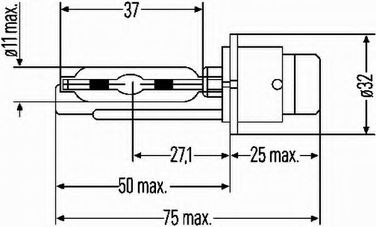Hella 8GS 007 949-311 Лампа накаливания, основная фара, Лампа накаливания - 2