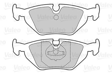 Valeo 301386 Колодки тормозные дисковые | зад | - 1