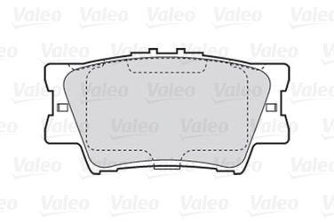 Valeo 301819 Колодки тормозные дисковые | зад | - 1