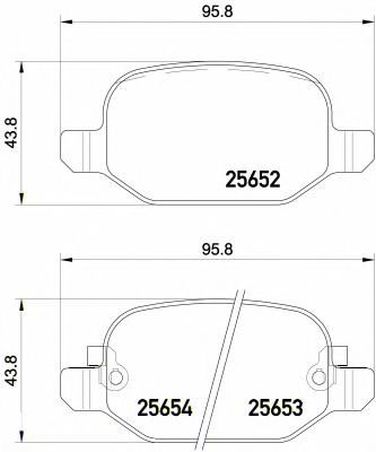 Brembo P 23 150 Колодки тормозные дисковые | зад | - 1
