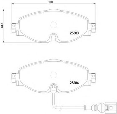 Brembo P 85 126 Колодки тормозные дисковые | перед | - 1