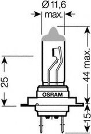 Osram 64210NR1-01B Снят, замена 64210nl-01b Лампа H7 12V 55W PX26d night racer 110 +110% больше света 1 шт. - 1