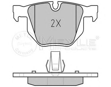 Meyle 025 237 3217/PD Колодки тормозные дисковые | зад | - 1