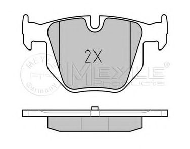Meyle 025 237 3217/PD Колодки тормозные дисковые | зад | - 2