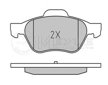 Meyle 025 245 3518 Колодки тормозные дисковые | перед | - 2