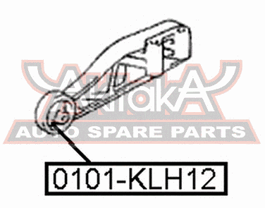Asva 0101-KLH12 Сайлентблок подушки дифференциала | зад прав/лев | - 2