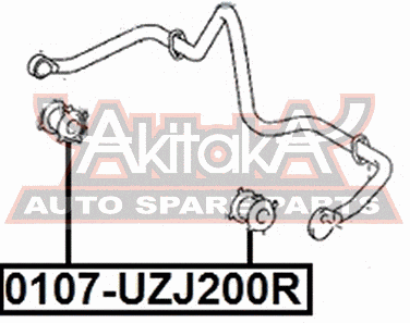 Asva 0107-UZJ200R Втулка стабилизатора | зад прав/лев | - 1