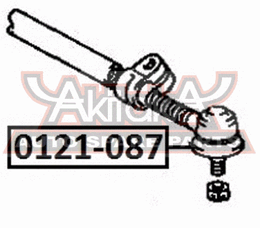 Asva 0121-087 Наконечник поперечной рулевой тяги | перед | - 2