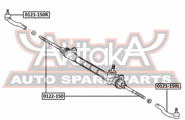 Asva 0121-150L Наконечник рулевой тяги | перед лев | - 2