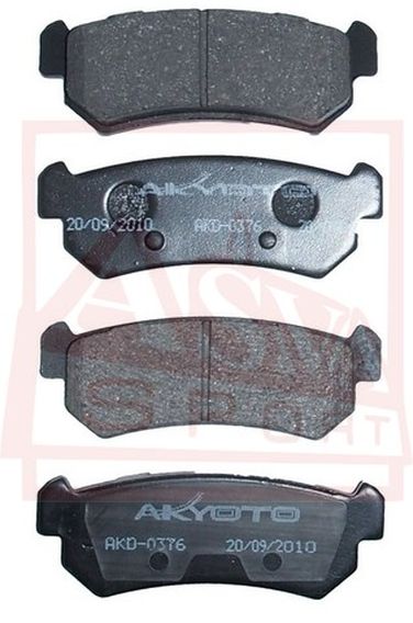 Asva AKD-0376 Комплект тормозных колодок, дисковый тормоз | зад | - 1
