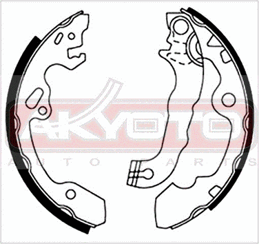 Asva AKS-2005 Комплект тормозных колодок | зад | - 1