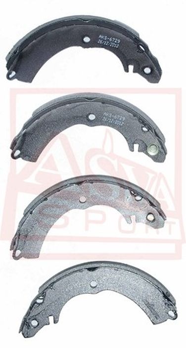 Asva AKS-6729 Комплект тормозных колодок | зад | - 1