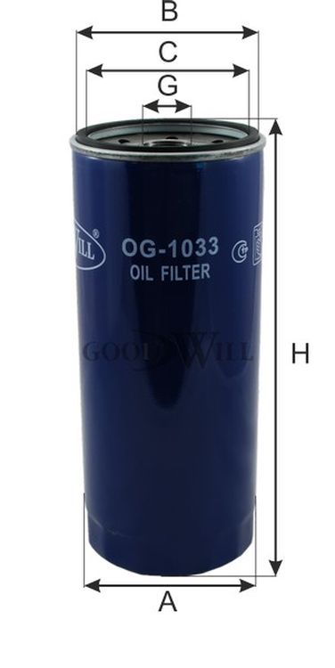GoodWill OG 1033 Фильтр масляный двигателя HCV - 2