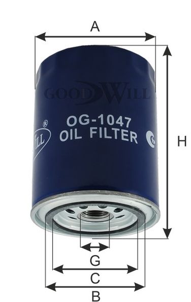GoodWill OG 1047 Фильтр масляный HCV - 2