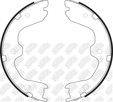 NIBK FN0643 Колодки тормозные барабанные | зад | - 1