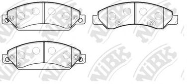 NIBK PN0400 Колодки тормозные дисковые | перед | - 2
