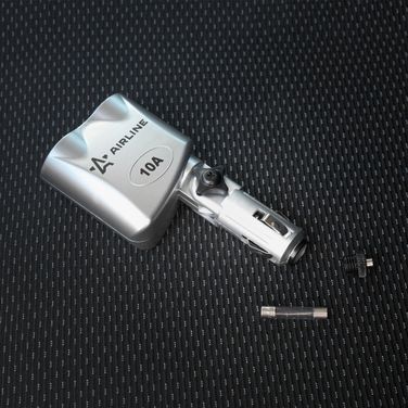 AIRLINE ASP-2L-14 Прикуриватель-разветвитель 2 гнезда 10а, с гнездом для прикуривателя - 6