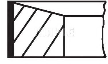 Mahle 011 RS 00107 0N2 Колец поршневых комплект - 2