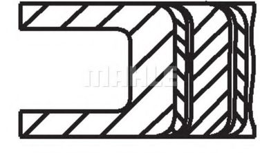 Mahle 031 86 N0 Колец поршневых комплект - 3