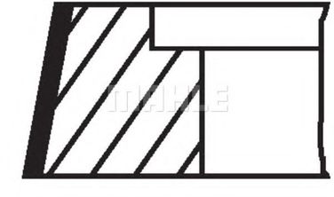 Mahle 061 77 N0 Колец поршневых комплект - 2