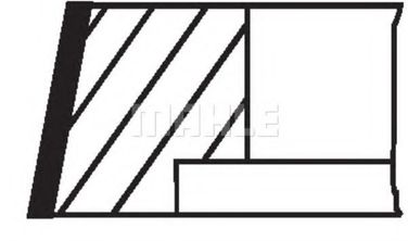 Mahle 061 RS 00110 0N0 Колец поршневых комплект - 2