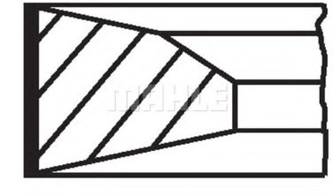 Mahle 061 RS 00110 0N0 Колец поршневых комплект - 3