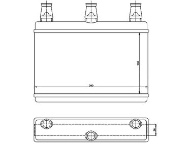 SAT ST-BM60-395-0 Радиатор отопителя салона - 2