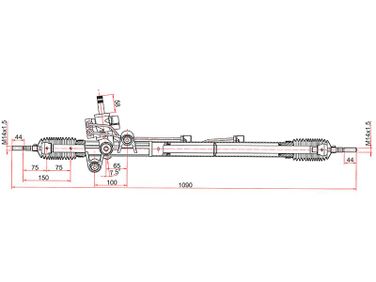 SAT ST-53601-SDA-A04 Рейка рулевая - 1