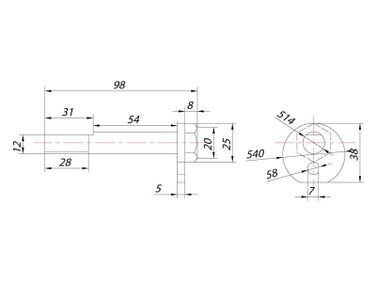 SAT ST-48190-22040 Эксцентрик нижнего рычага - 1