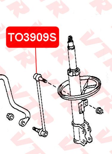VTR TO3909S Тяга стабилизатора передней подвески - 2