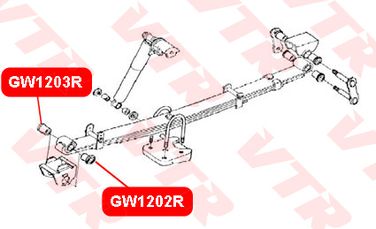 VTR GW1203R Втулка рессоры - 3
