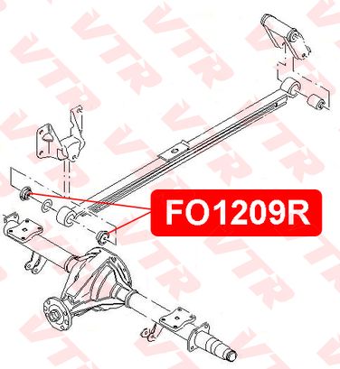 VTR FO1209R Втулка рессоры задней подвески - 3