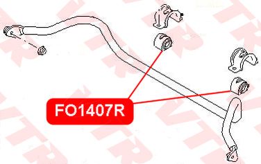 VTR FO1407R Втулка стабилизатора передней подвески - 3