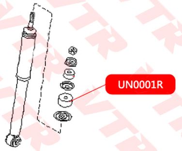 VTR UN0001R Втулка тяги стабилизатора, универсальная - 2